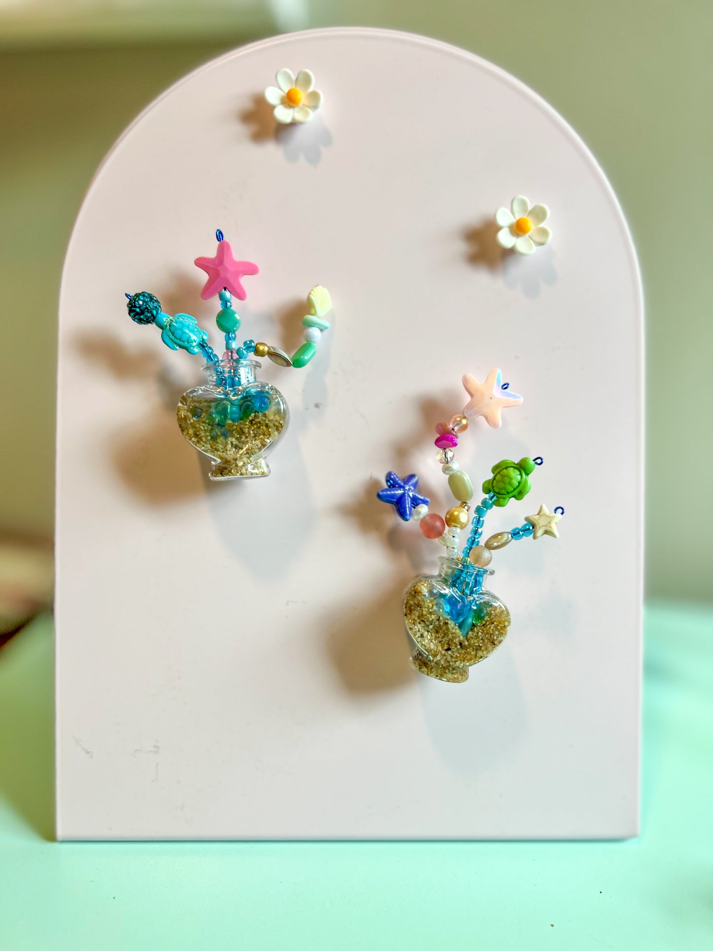 Beaded Oceanscape Jar