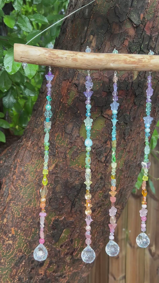 Pastel Butterfly Garden Suncatcher